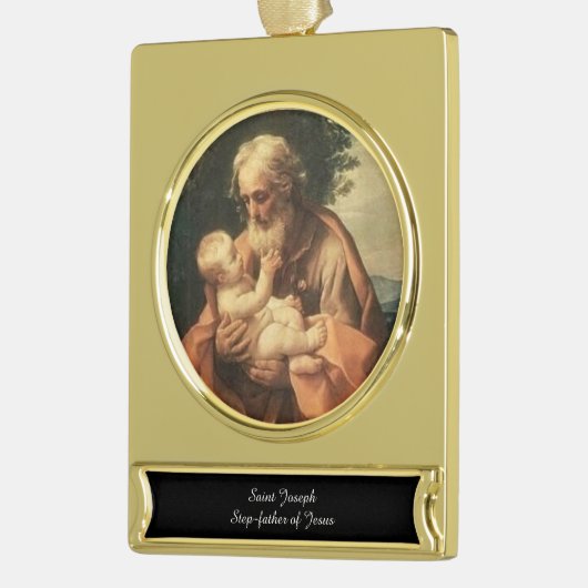 Saint Joseph Banner-Ornament Gold (Links)