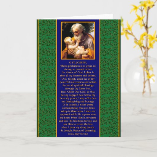 Saint Joseph Card Karte (Gelbe Blume)