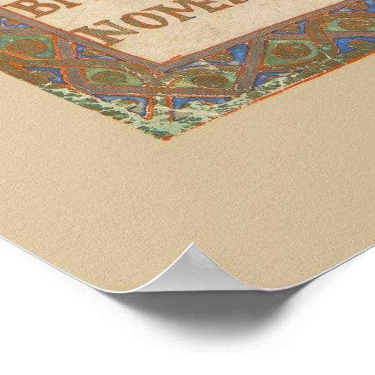 Saint Joseph Christmas Mittelaltermanuskript Poster (Ecke)