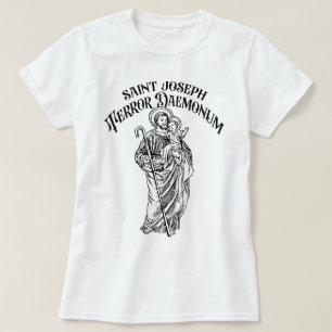 Saint Joseph der Arbeiter Terror der Dämonen katho T-Shirt
