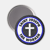 Saint Joseph der Arbeitnehmer Magnet (Vorderseite/Rückseite)