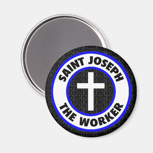 Saint Joseph der Arbeitnehmer Magnet (Vorderseite/Rückseite)
