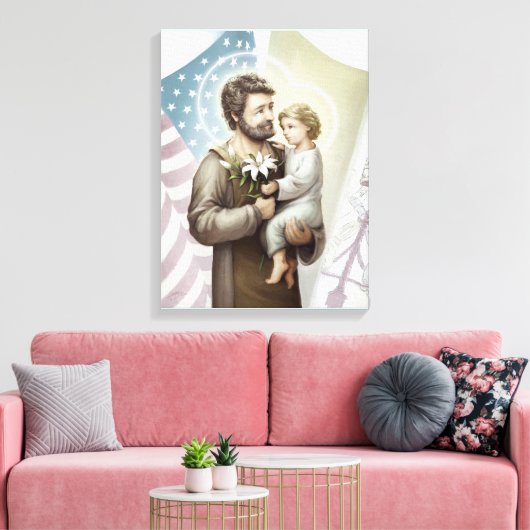 Saint Joseph der Beschützer Leinwanddruck (Insitu (Wohnzimmer))