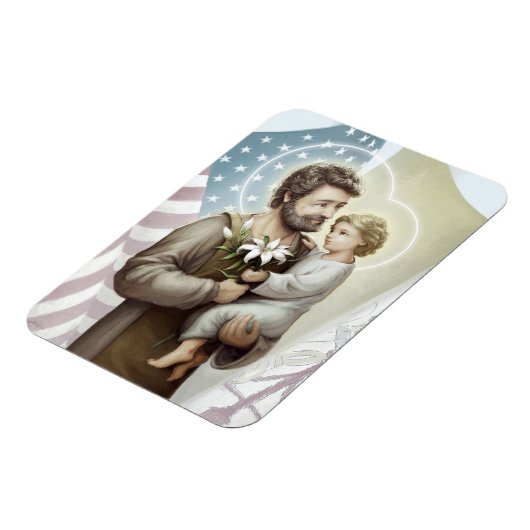 Saint Joseph der Beschützer Magnet (Linke Seite)