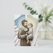 Saint Joseph der Beschützer Postkarte (Stehend Vorderseite)