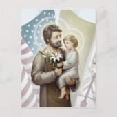 Saint Joseph der Beschützer Postkarte (Vorderseite)