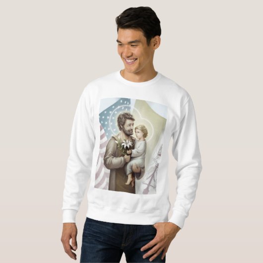 Saint Joseph der Beschützer Sweatshirt (Vorne ganz)