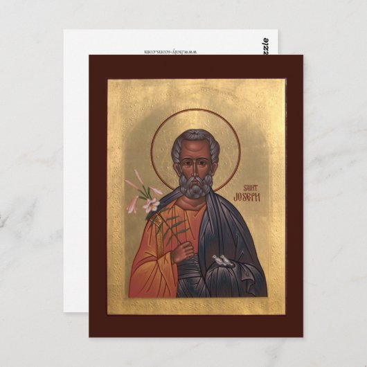 Saint Joseph die Betrothed-Gebetskarte Postkarte (Vorne/Hinten)
