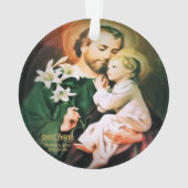 Saint Joseph, Guardian of Jesus Ornament (Rückseite)