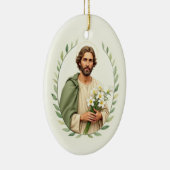 Saint Joseph Katholische Hingabe Keramik Ornament (Rechts)