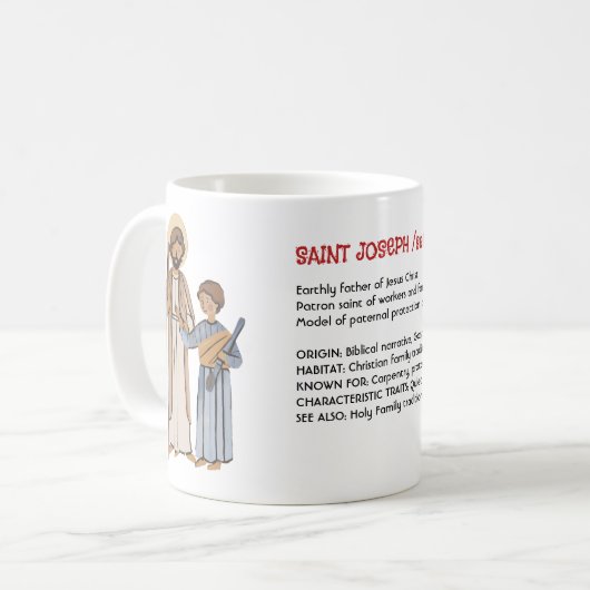 Saint Joseph Lexicon Tribute - Modell der Hingabe Kaffeetasse (Vorderseite Links)
