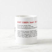 Saint Joseph Lexicon Tribute - Modell der Hingabe Kaffeetasse (Mittel)