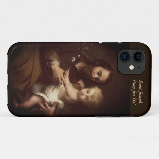 Saint Joseph mit Christus Kind Case-Mate iPhone Hülle (Rückseite (Horizontal))