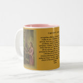 Saint Joseph Prayer Zweifarbige Tasse (Vorderseite Links)