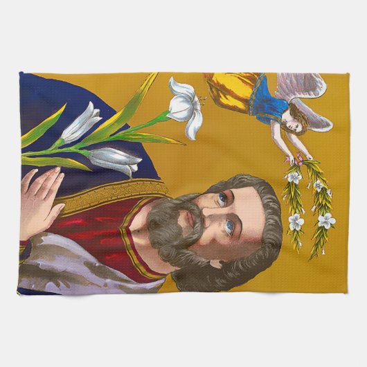 Saint Joseph San Jose Geschirrtuch (Horizontal)