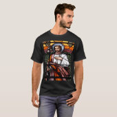 Saint Joseph Stains Glasfenster T - Shirt (Vorne ganz)
