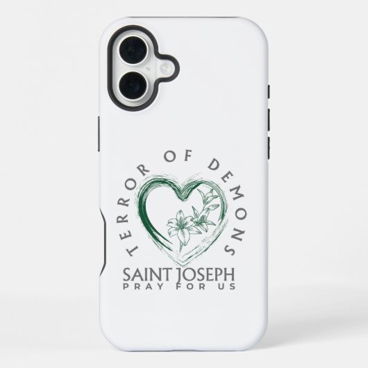 Saint Joseph Terror von Dämonen iPhone Hülle (Rückseite)
