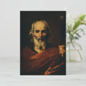 Saint Joseph von Jusepe de Ribera Dankeskarte (Stehend Vorderseite)