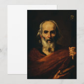 Saint Joseph von Jusepe de Ribera Dankeskarte (Vorne/Hinten)