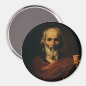 Saint Joseph von Jusepe de Ribera Magnet (Vorderseite/Rückseite)