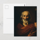 Saint Joseph von Jusepe de Ribera Postkarte (Vorne/Hinten)