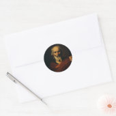 Saint Joseph von Jusepe de Ribera Runder Aufkleber (Umschlag)