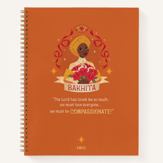 Saint Josephine Bakhita Spiral Notebook Notizblock (Vorderseite)