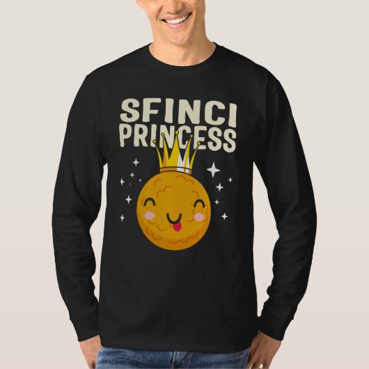 Saint Joseph's Day Sfinci Princess Cute Sicilian D T-Shirt (Vorderseite)