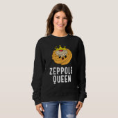 Saint Joseph's Day Zeppole Queen Crown Cute Italia Sweatshirt (Vorne ganz)