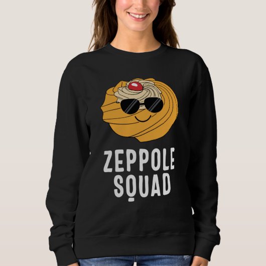 Saint Joseph's Day Zeppole Squad Sunglasses Italia Sweatshirt (Vorderseite)