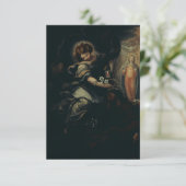 Saint Joseph's Dream Angel's Whisper Holy Card Dankeskarte (Stehend Vorderseite)