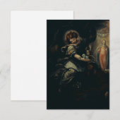 Saint Joseph's Dream Angel's Whisper Holy Card Dankeskarte (Vorne/Hinten)
