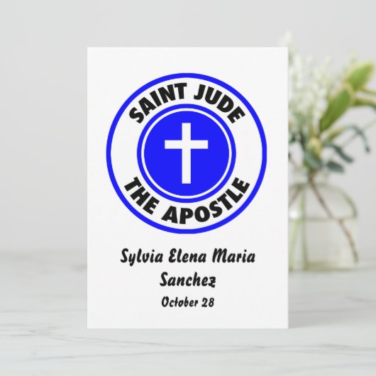 Saint Jude Apostel Einladung (Stehend Vorderseite)