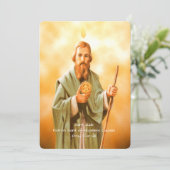 Saint Jude Prayer Feiertagskarte (Stehend Vorderseite)