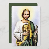 Saint Jude Prayer Feiertagskarte (Vorne/Hinten)