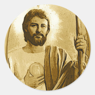 Saint Jude Runder Aufkleber