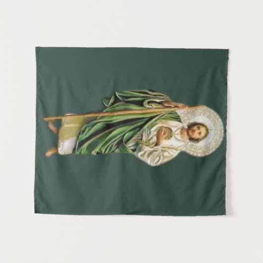 Saint Jude T - Shirt Wandteppich (Vorderseite (Horizontal))