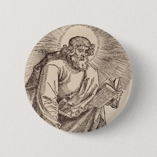 Saint Jude Thaddaeus, Apostel und Martyr Button (Vorderseite)