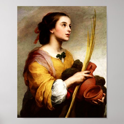 Saint Justa von Murillo Poster (Vorne)