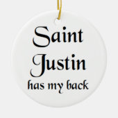 saint justin keramik ornament (Vorne)