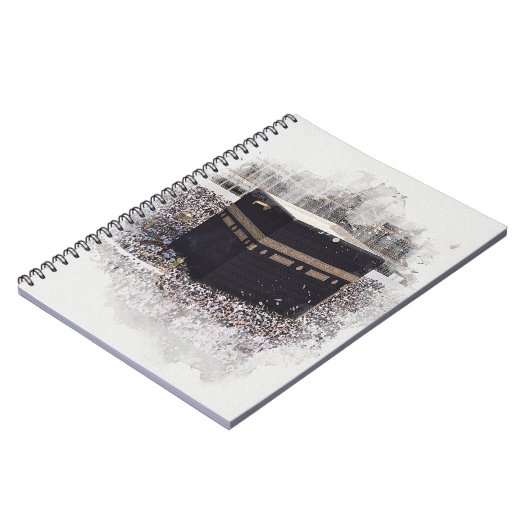 Saint Kaaba, Masjid Al Haram, watercolour illustra Notizblock (Linke Seite)