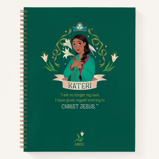 Saint Kateri Spiral Notebook Notizblock (Vorderseite)