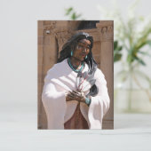 Saint Kateri Tekakwitha Dankeskarte (Stehend Vorderseite)