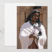 Saint Kateri Tekakwitha Feiertagskarte (Vorne/Hinten)