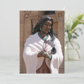 Saint Kateri Tekakwitha Feiertagskarte (Stehend Vorderseite)