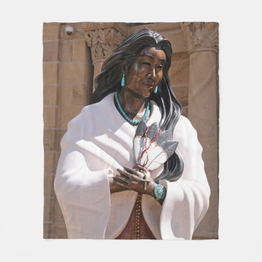 Saint Kateri Tekakwitha Fleecedecke (Vorderseite)
