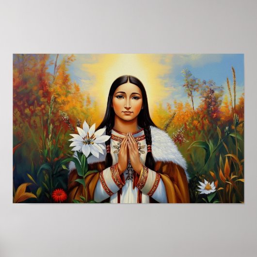 Saint Kateri Tekakwitha Poster (Vorne)
