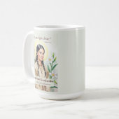 Saint Kateri Tekakwitha Religious Encouragement Kaffeetasse (Vorderseite Links)