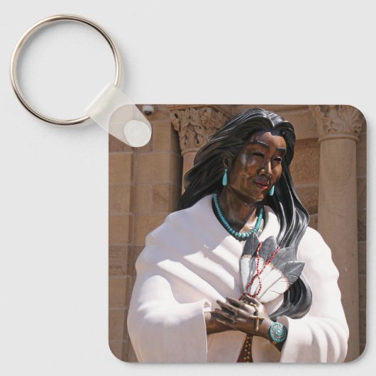 Saint Kateri Tekakwitha Schlüsselanhänger (Vorderseite)