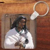 Saint Kateri Tekakwitha Schlüsselanhänger (Rückseite)